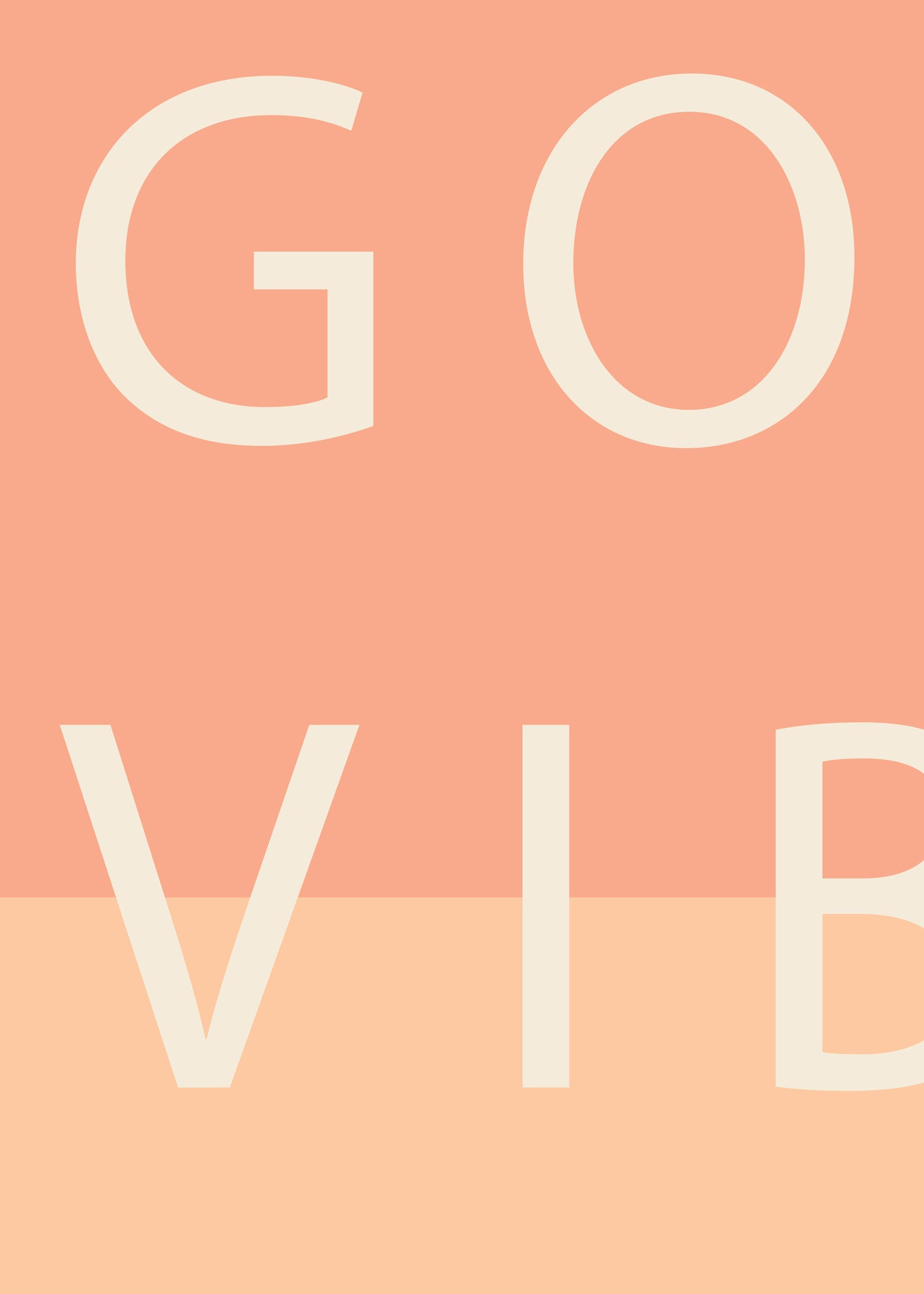 Canvastavla - Good Vibes Only