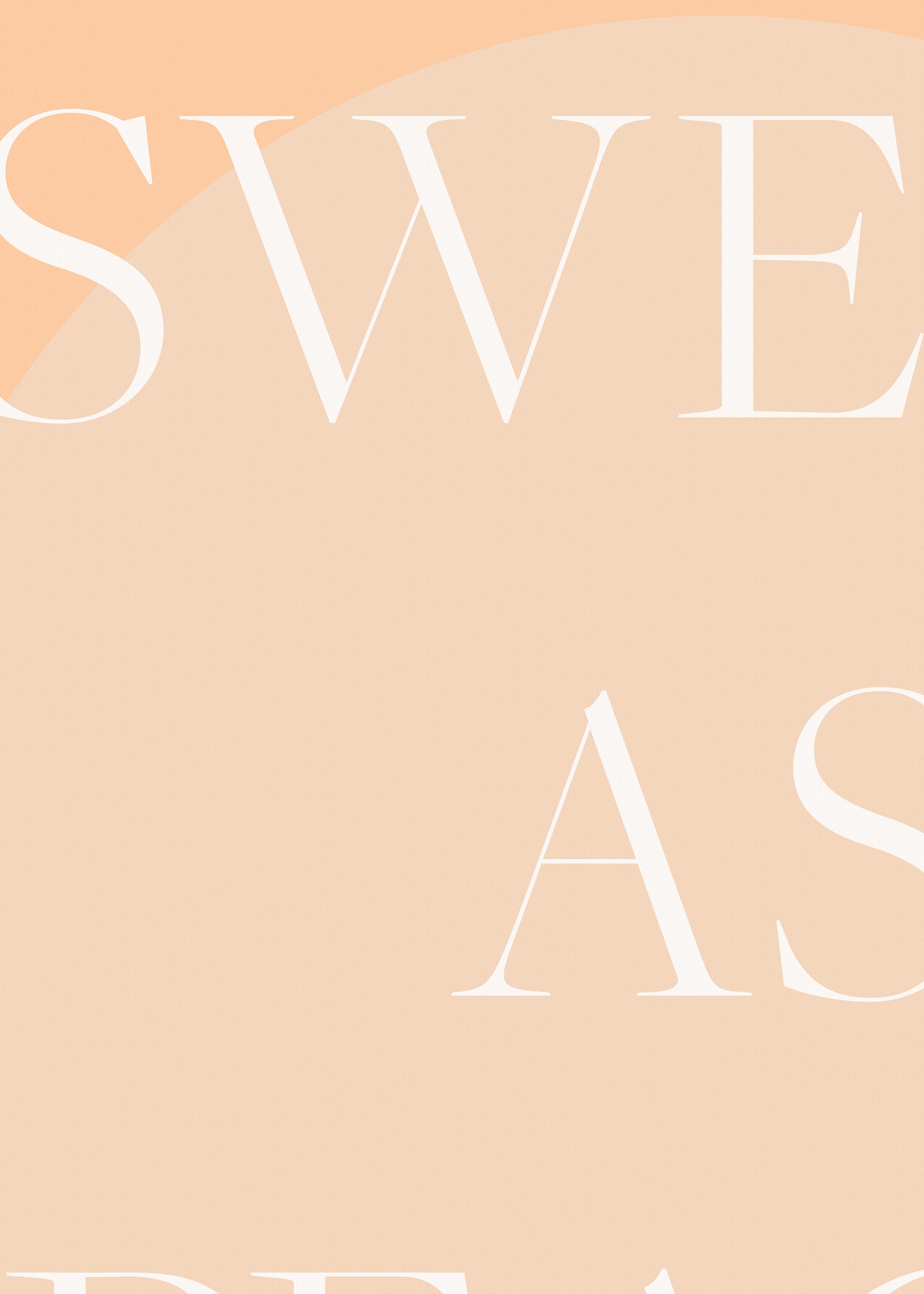 Canvastavla - Sweet As Peach