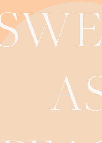 Canvastavla - Sweet As Peach