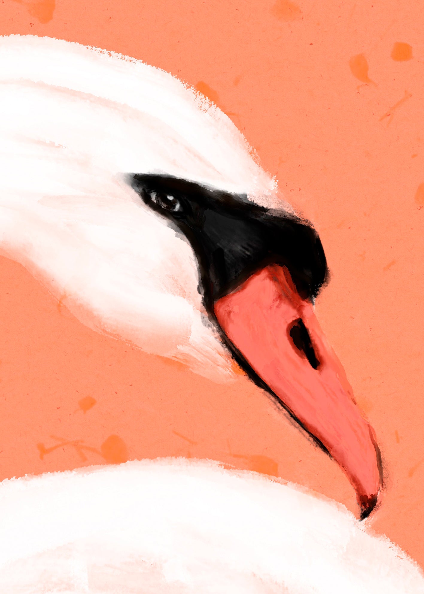 Canvastavla - Swan Embrace