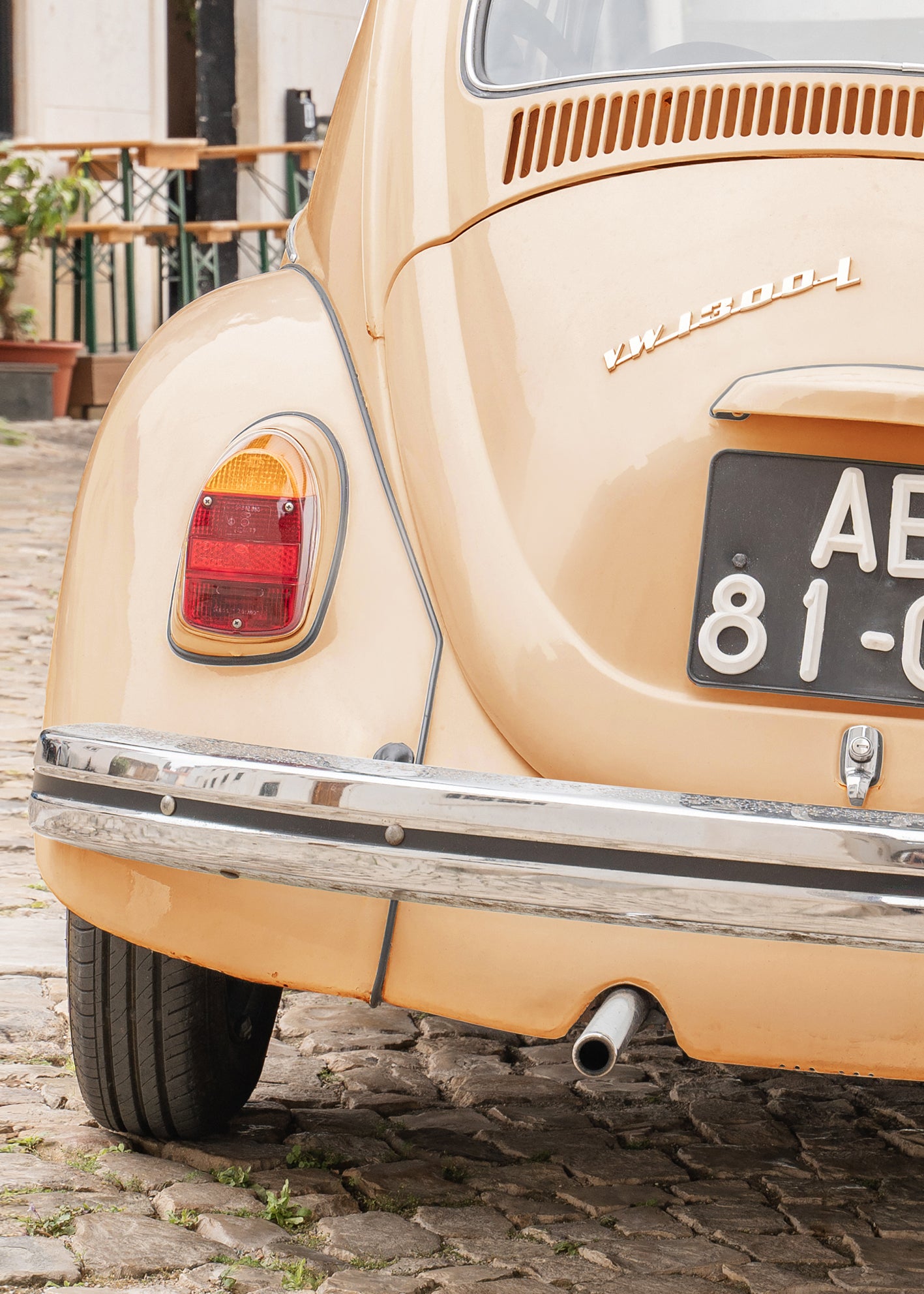 Canvastavla - Vintage Beetle