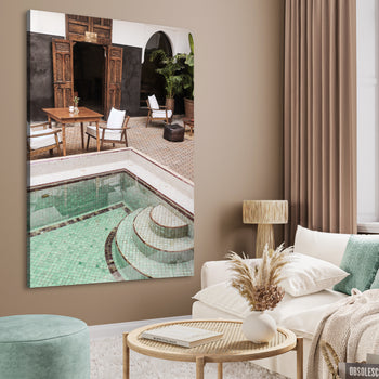 Canvastavla - Poolside Serenity