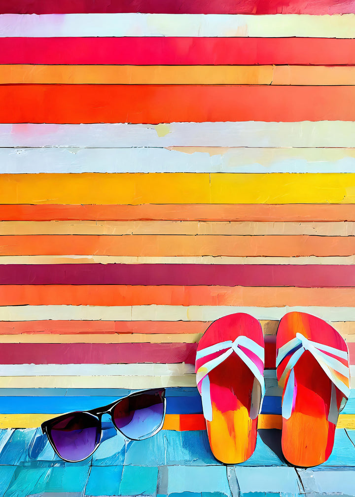 Canvastavla - Beach Stripes