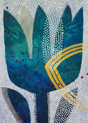 Canvastavla - Azure Flora