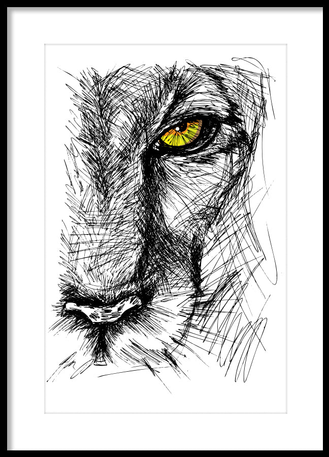 Poster - A lion's eye