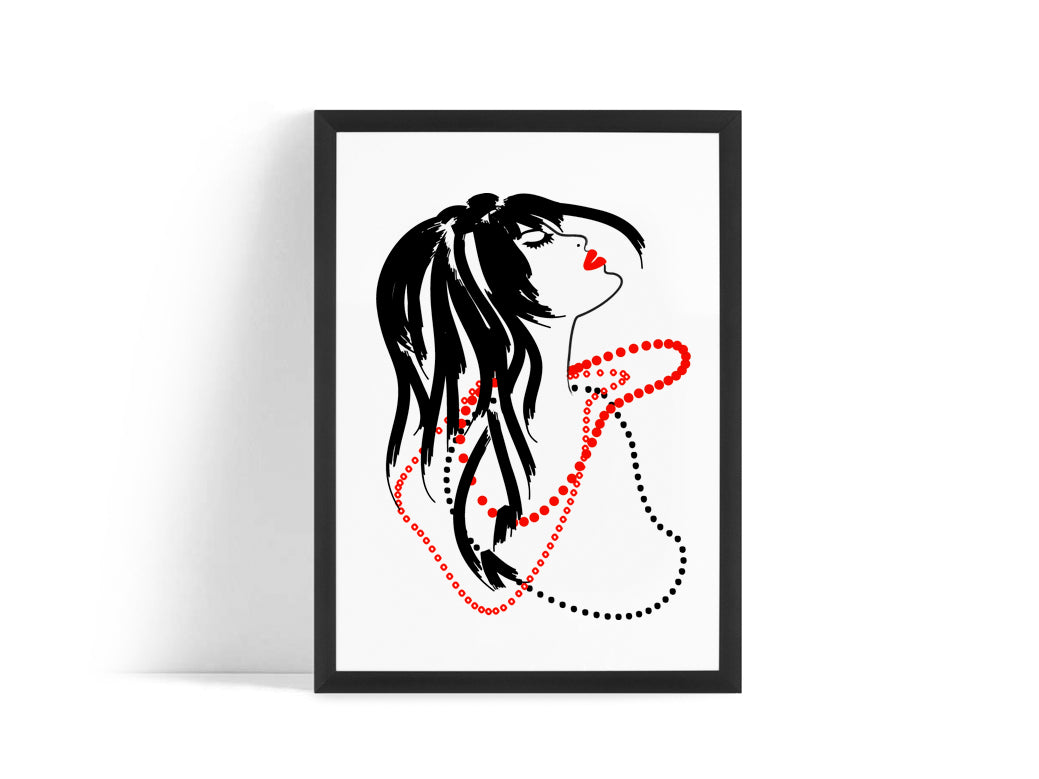 Poster - Red necklace