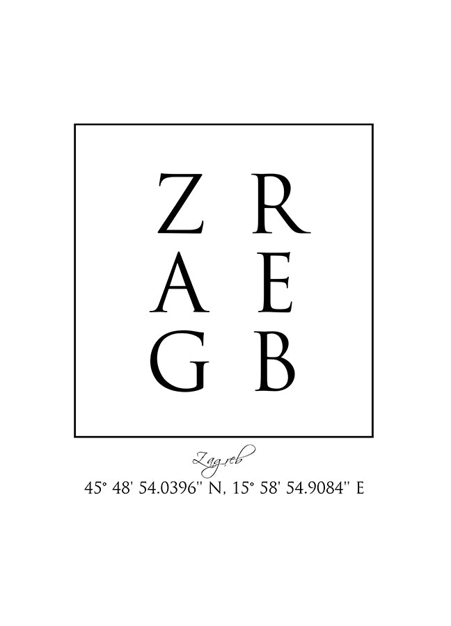 Poster - Zagreb Coordinates