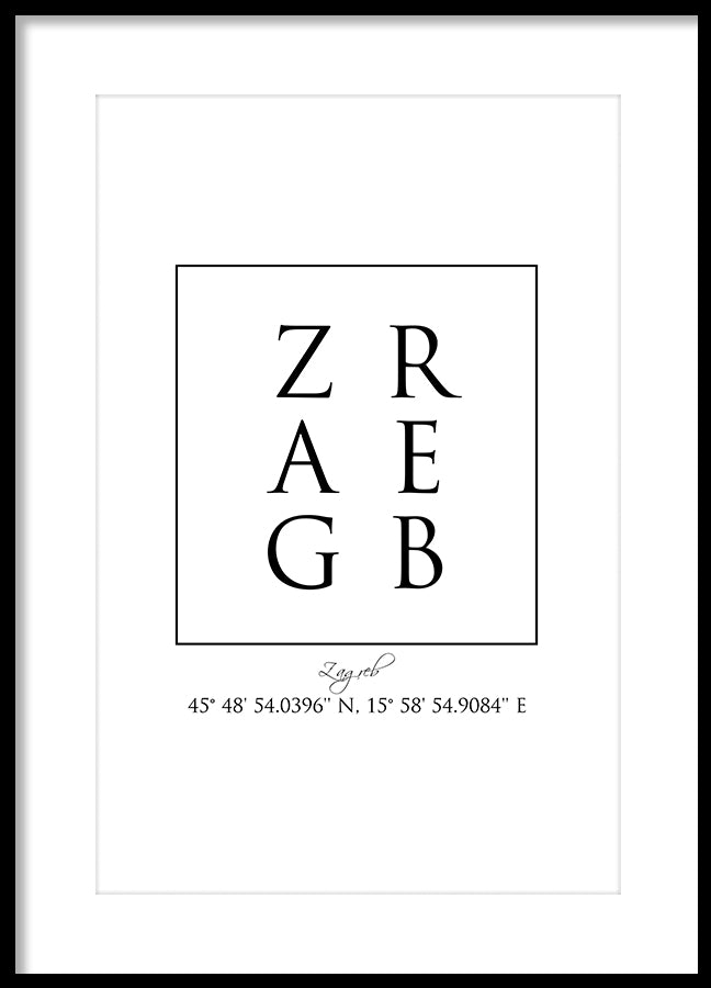 Poster - Zagreb Coordinates