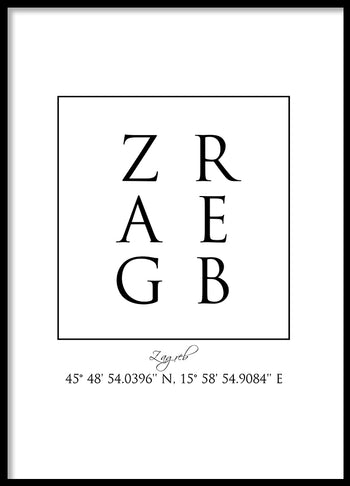 Poster - Zagreb Coordinates