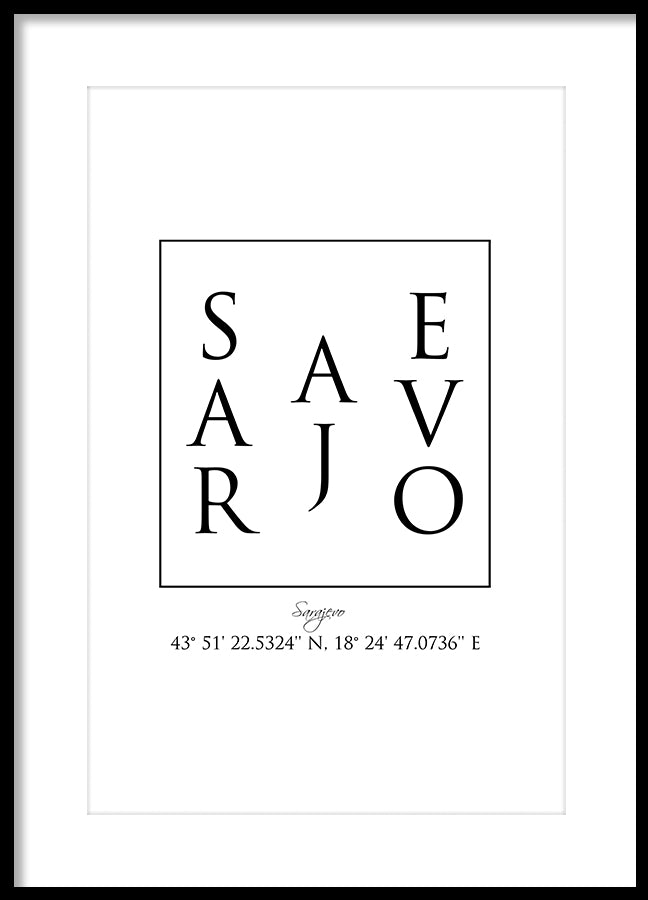 Poster - Sarajevo Coordinates