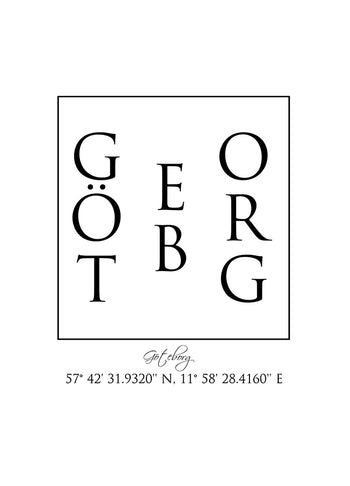 Poster - Göteborg Coordinates