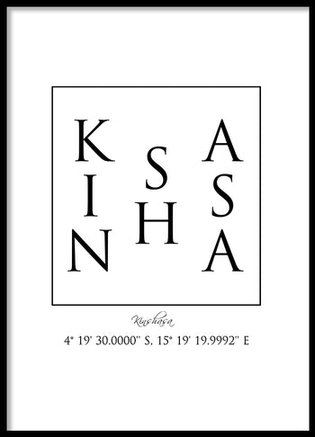 Poster - Kinshasa Coordinates