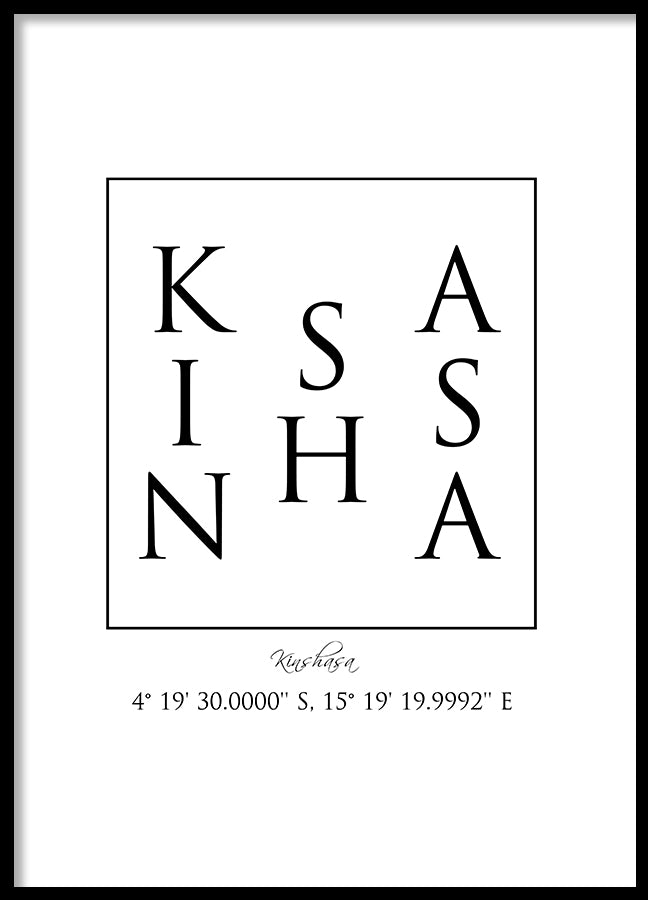 Poster - Kinshasa Coordinates