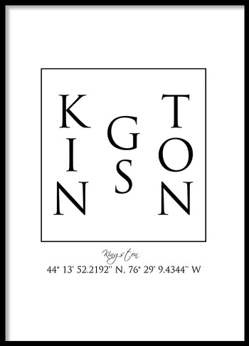 Poster - Kingston Coordinates