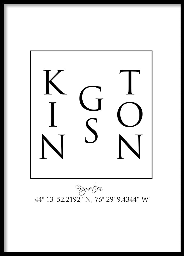 Poster - Kingston Coordinates