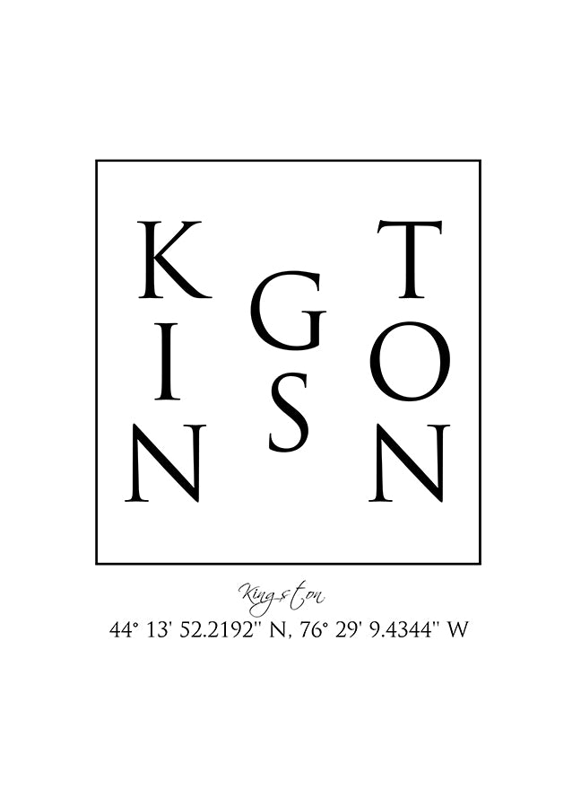 Poster - Kingston Coordinates