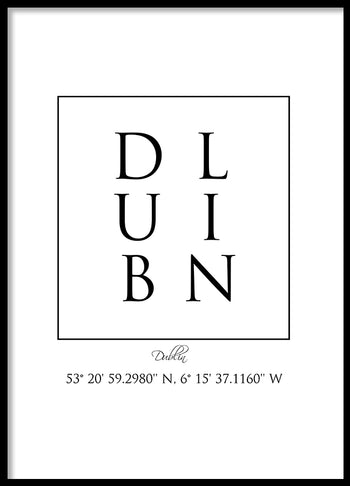 Poster - Dublin Coordinates