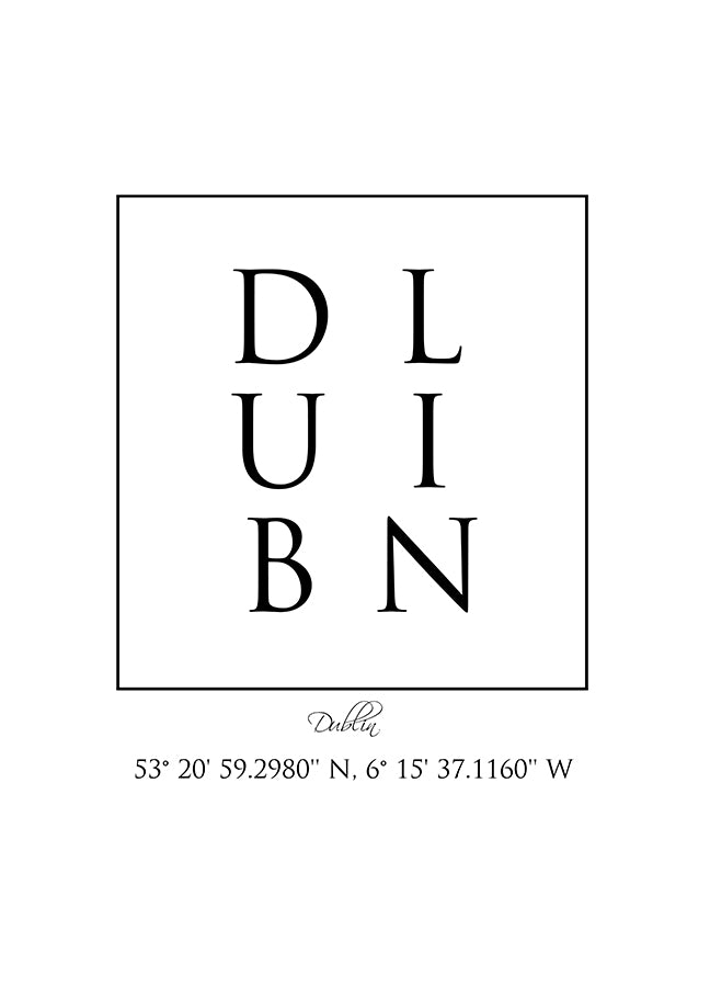 Poster - Dublin Coordinates