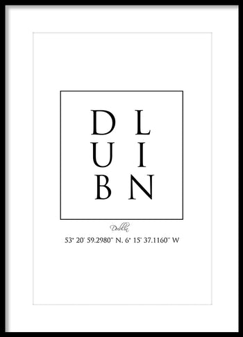 Poster - Dublin Coordinates