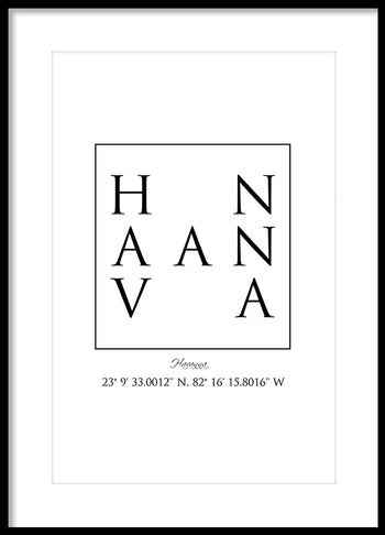 Poster - Havanna Coordinates
