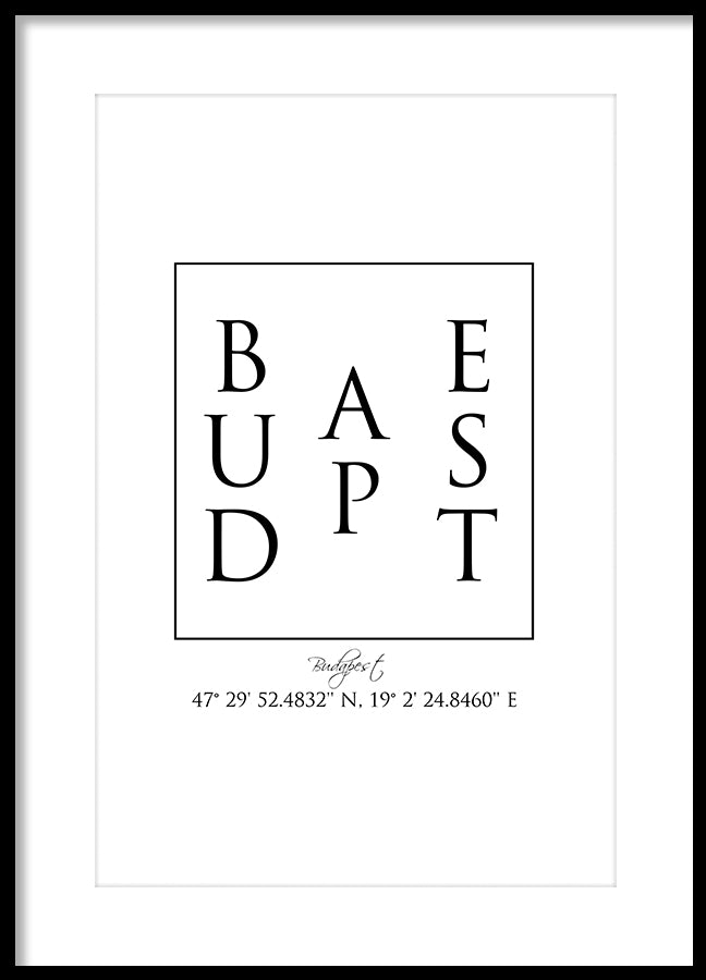 Poster - Budapest Coordinates