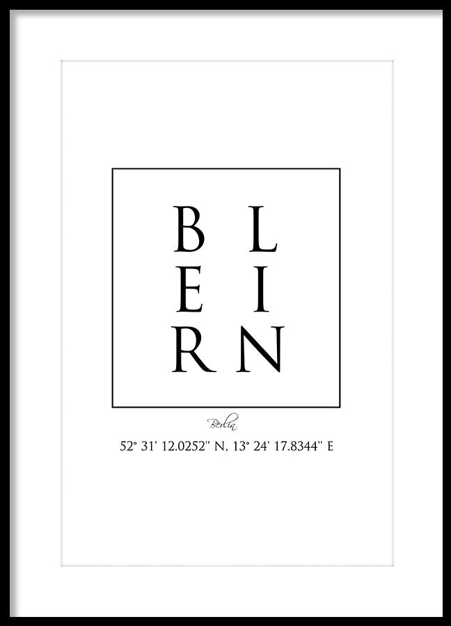 Poster - Berlin Coordinates