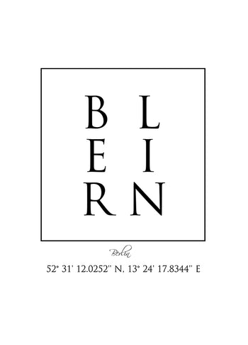 Poster - Berlin Coordinates