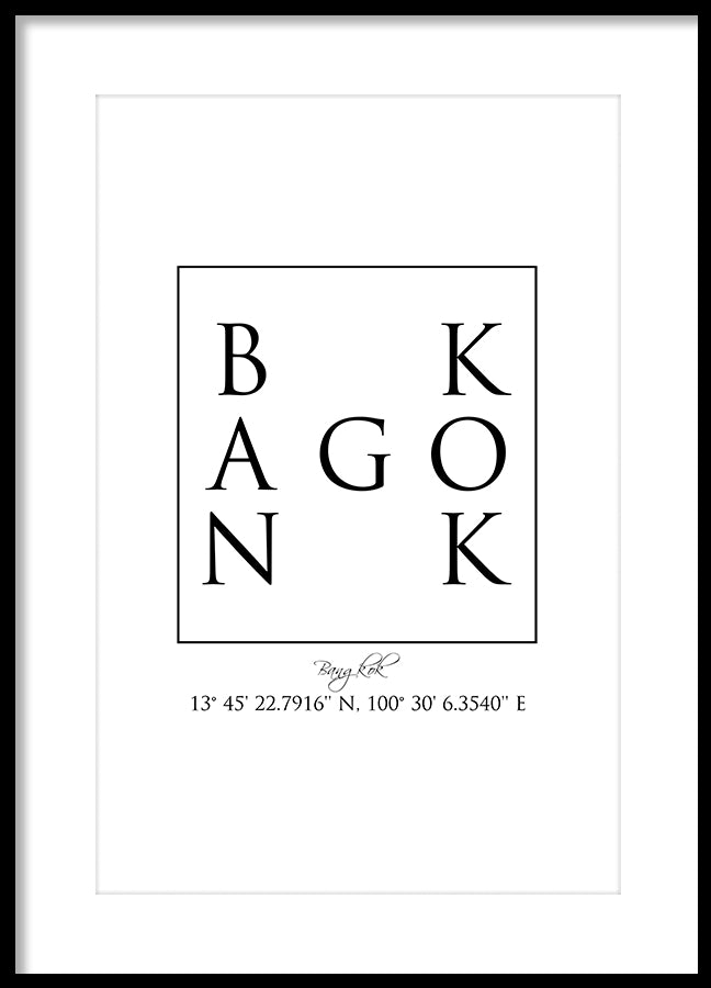Poster - Bangkok Coordinates