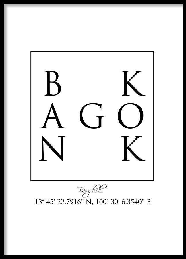 Poster - Bangkok Coordinates