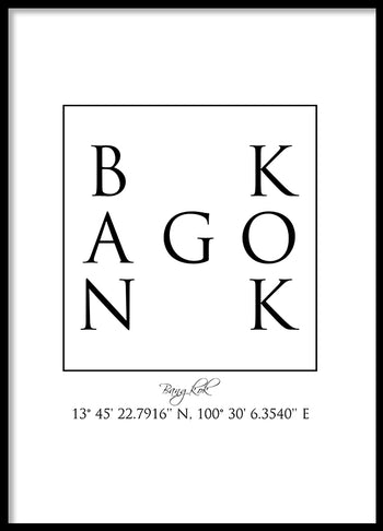Poster - Bangkok Coordinates