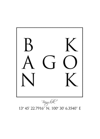 Poster - Bangkok Coordinates