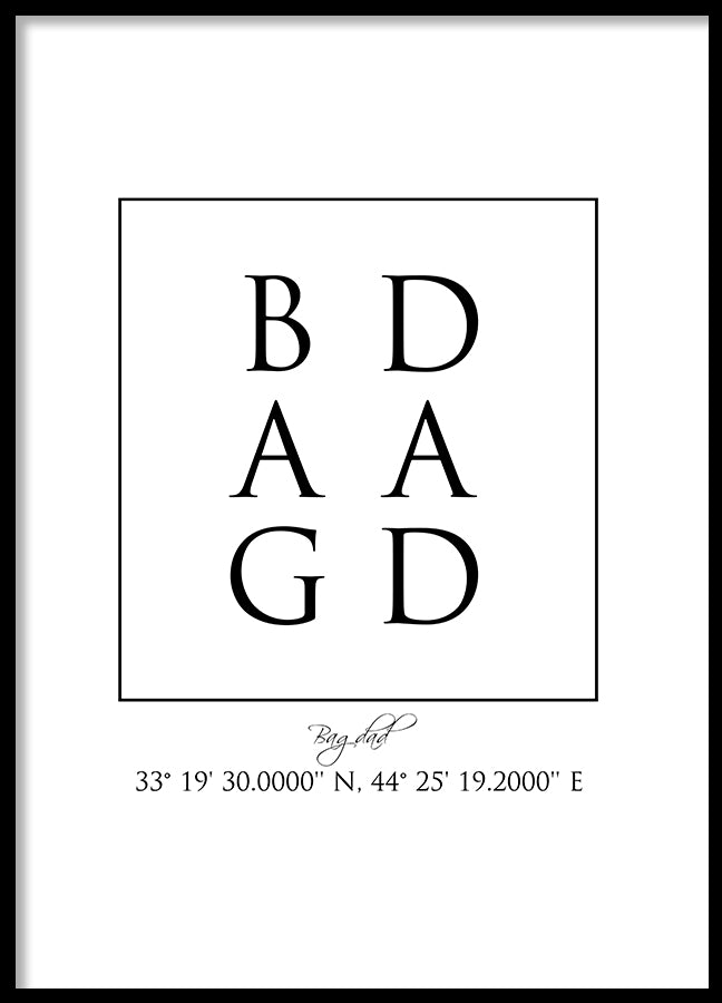 Poster - Bagdad Coordinates