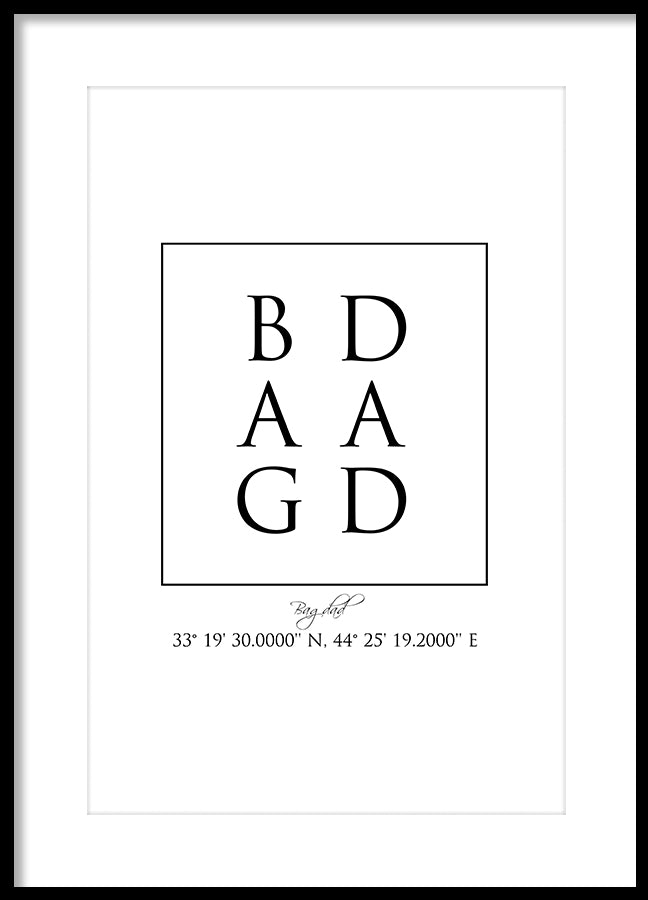 Poster - Bagdad Coordinates