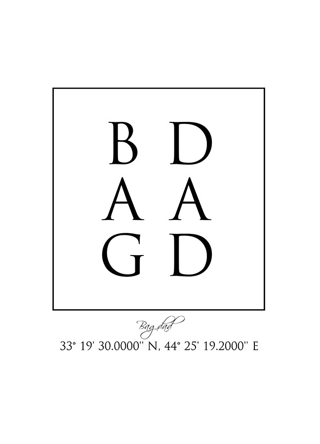 Poster - Bagdad Coordinates