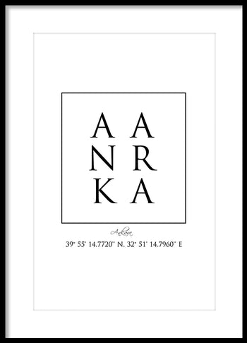Poster - Ankara Coordinates