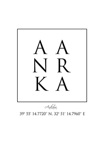 Poster - Ankara Coordinates