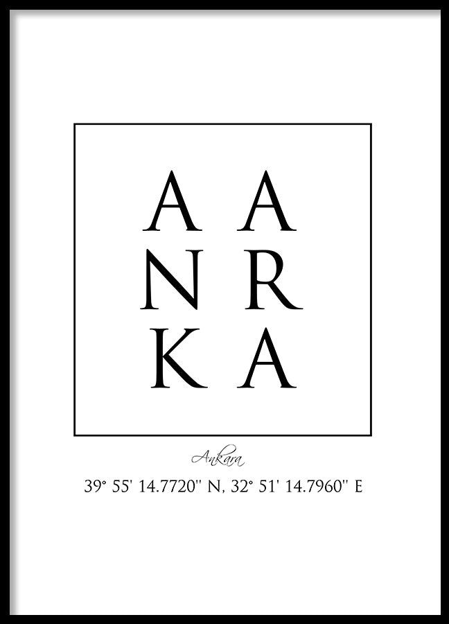 Poster - Ankara Coordinates