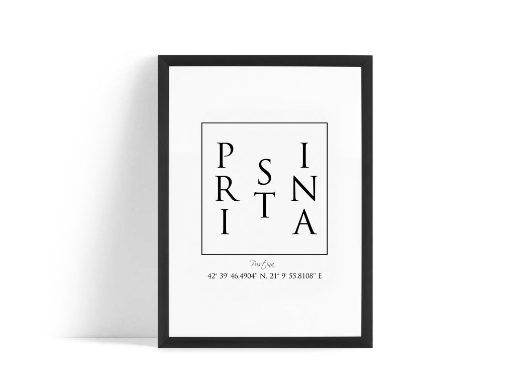 Poster - Pristina Coordinates