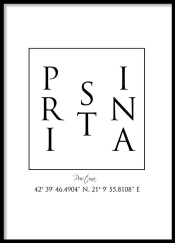 Poster - Pristina Coordinates