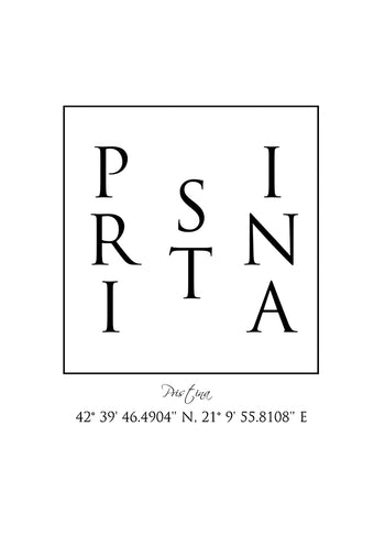Poster - Pristina Coordinates