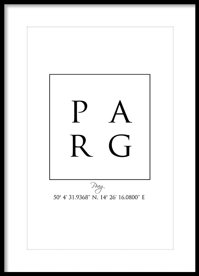 Poster - Prague Coordinates