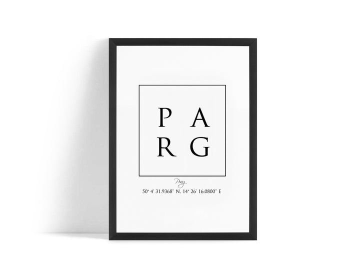 Poster - Prague Coordinates