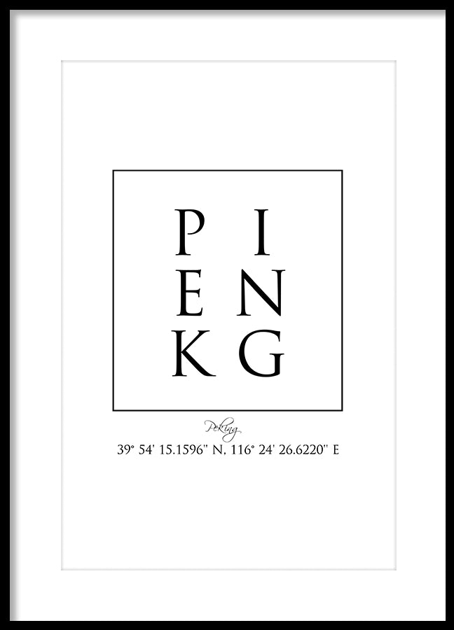 Poster - Peking Coordinates