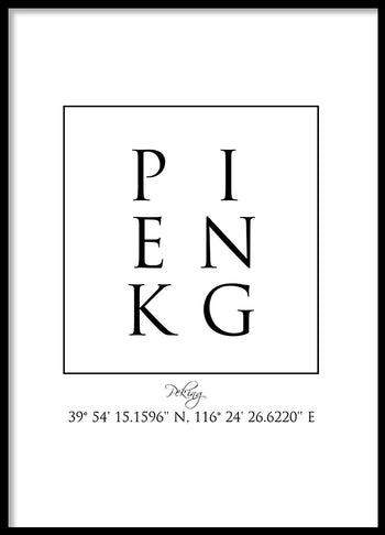 Poster - Peking Coordinates