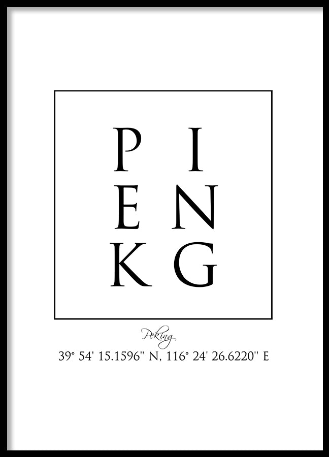 Poster - Peking Coordinates
