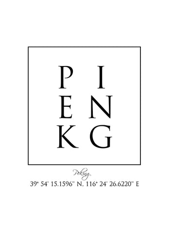 Poster - Peking Coordinates