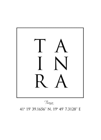 Poster - Tirana Coordinates