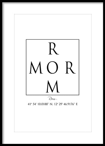 Poster - Rom Coordinates