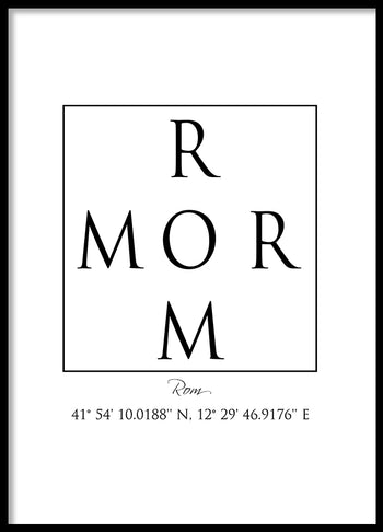 Poster - Rom Coordinates