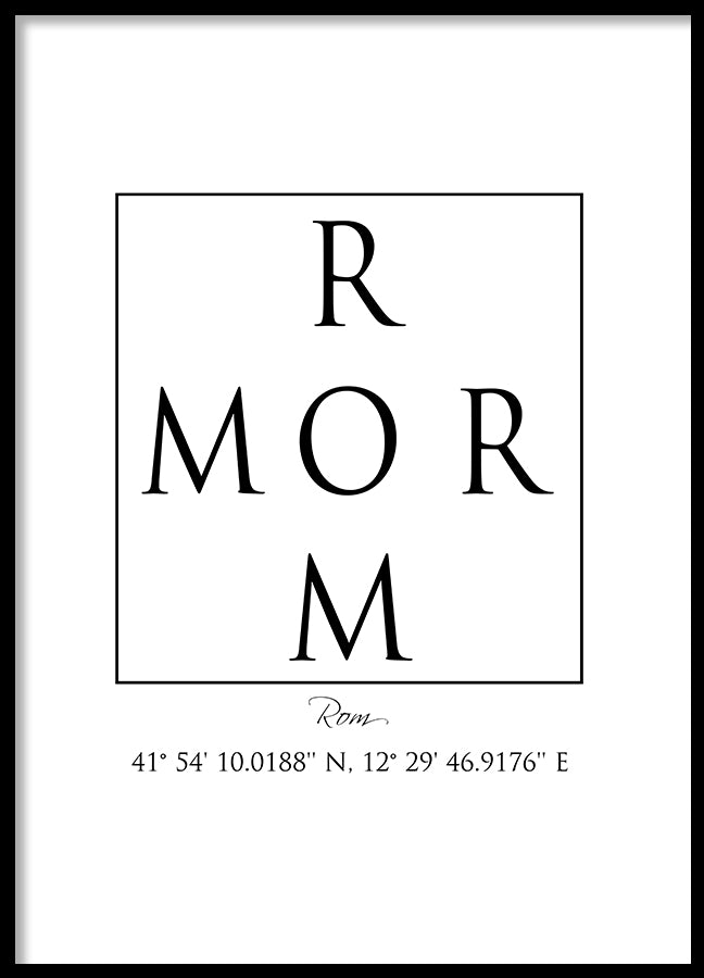 Poster - Rom Coordinates